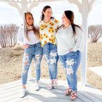 Damen Ripped Denim Jeans R&B