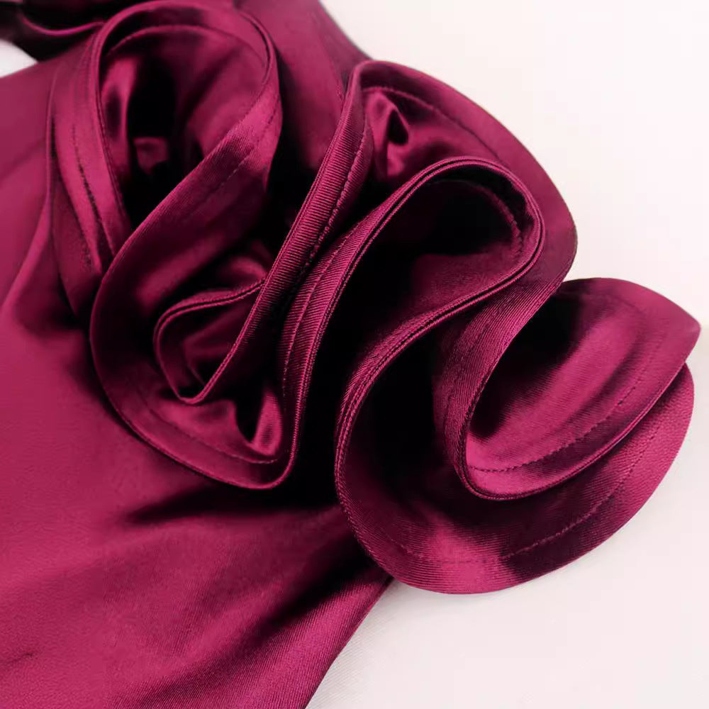 Damen Elegantes Cocktailkleid mit voluminösen Rüschen R&B