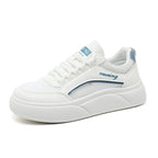 Damen trendige Plateau Sneakers mit atmungsaktiver Mesh-Oberfläche und dämpfendem Sohlenprofil R&B