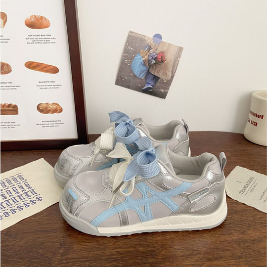 Damen Sneakers mit atmungsaktiver Mesh-Oberfläche und flexibler Gummisohle R&B