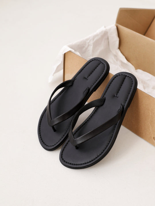 Damen Zehentrenner-Sandalen mit bequemem Fußbett und elegantem Riemendesign R&B