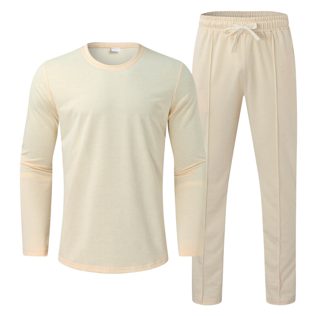 Herren Funktionales Langarmshirt und bequeme Jogginghose Set R&B