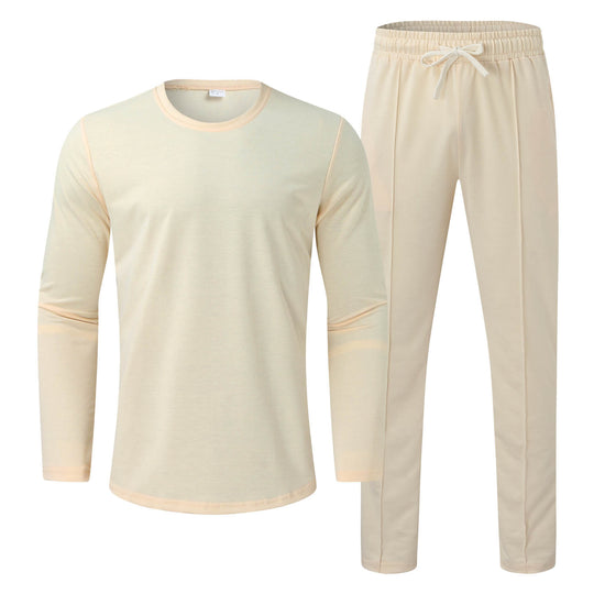 Herren Funktionales Langarmshirt und bequeme Jogginghose Set R&B