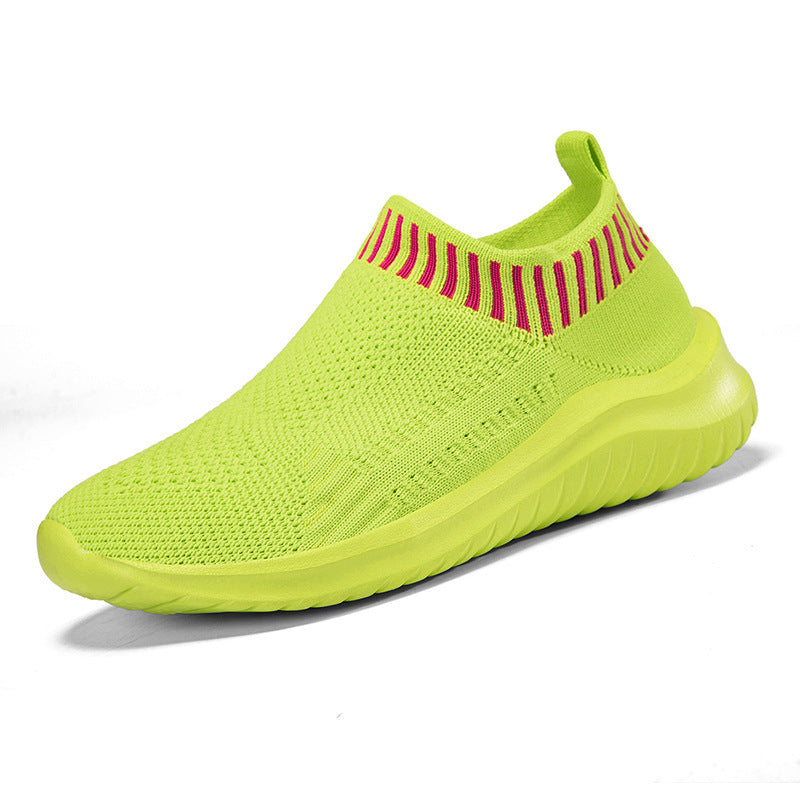 Damen Sportliche Slip-On Sneakers mit atmungsaktivem Strickoberteil R&B 1774575816