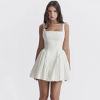 Damen Minikleid im R&Brnen Schnitt mit voluminösem Rock R&B