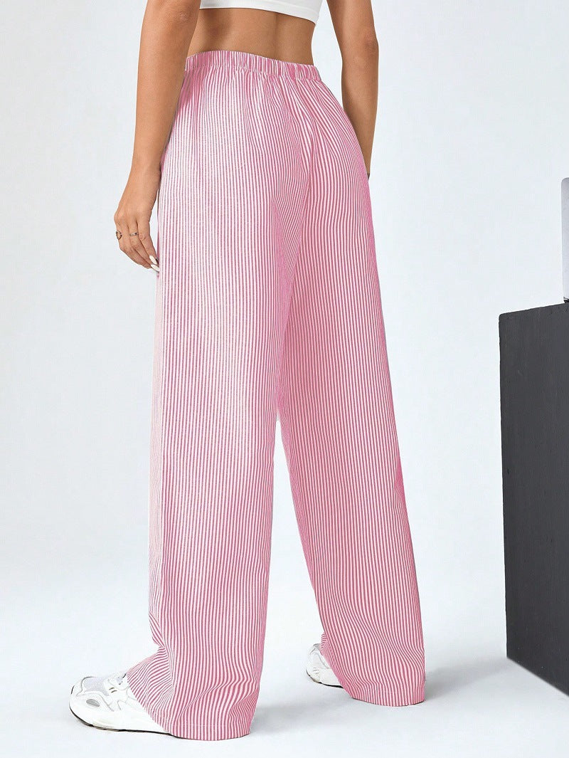 Damen weite Freizeithose mit elastischem Bund und seitlichen Taschen R&B