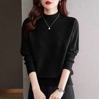 Damen eleganter Pullover mit strukturiertem Rippdesign R&B