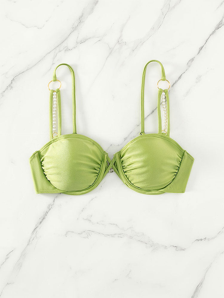 Damen Bikinioberteil mit eleganten Perlendetails R&B