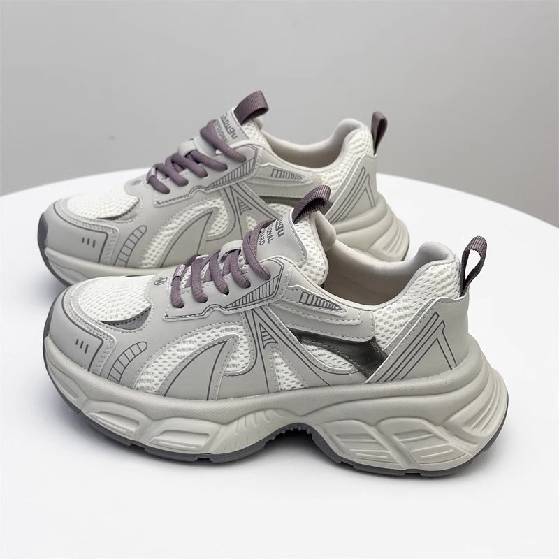 Damen Sportliche Laufsneaker mit atmungsaktiver Mesh-Technologie und dämpfendem Sohlenprofil R&B