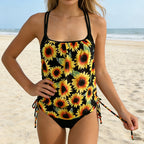 Damen Tankini-Top mit verspieltem Rüschen-Design R&B