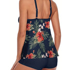Damen sommerliches Tankini-Oberteil mit sportlichem Schnitt