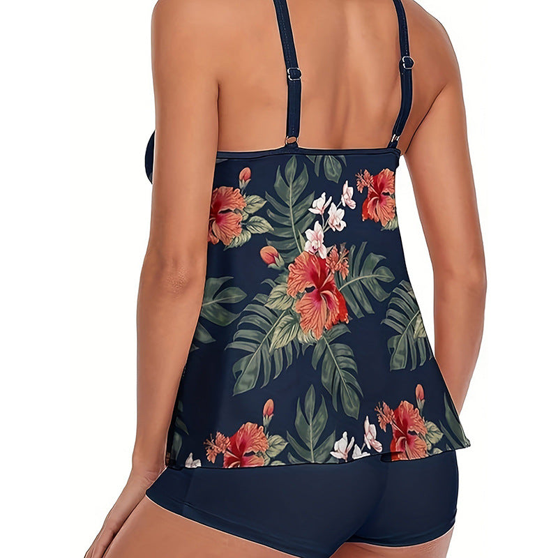 Damen sommerliches Tankini-Oberteil mit sportlichem Schnitt