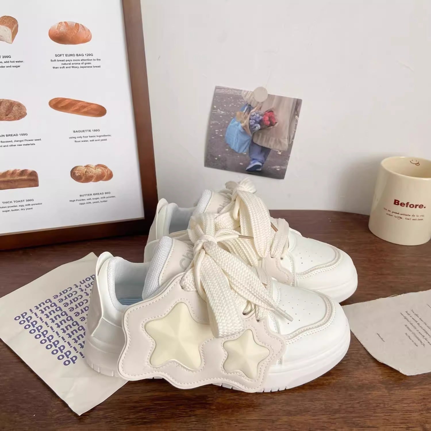 Damen Sneakers mit auffälligem Sternenmotiv und komfortabler Dämpfung R&B