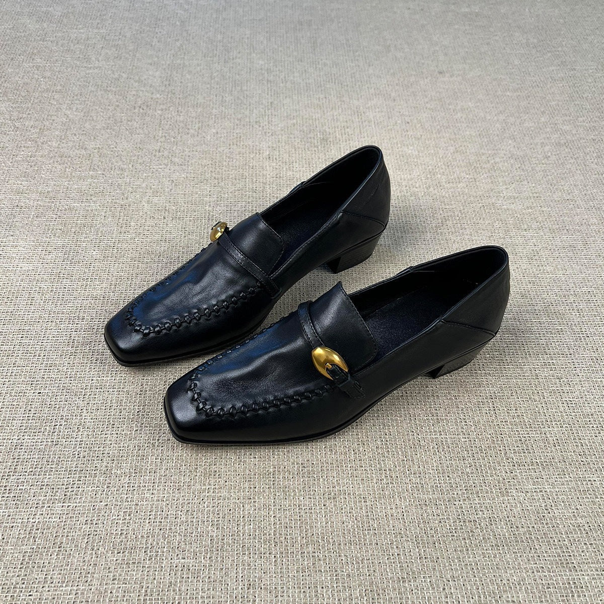 Damen Elegante Mokassins mit modischem Schnallenakzent