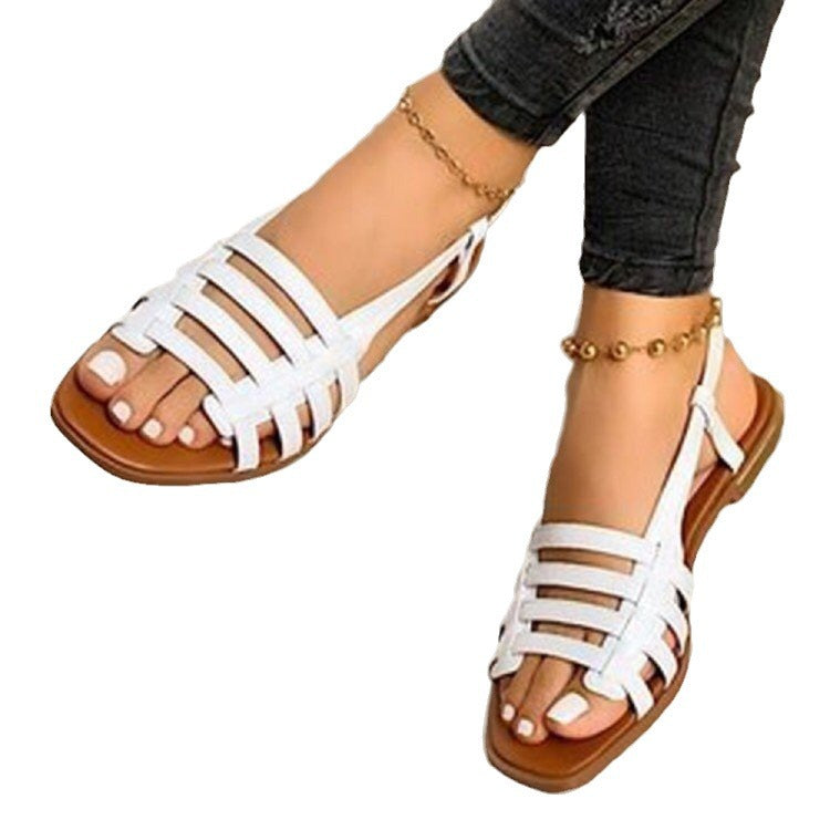 Damen elegantes Sandalendesign mit atmungsaktiven Riemen und komfortabler Profilsohle R&B