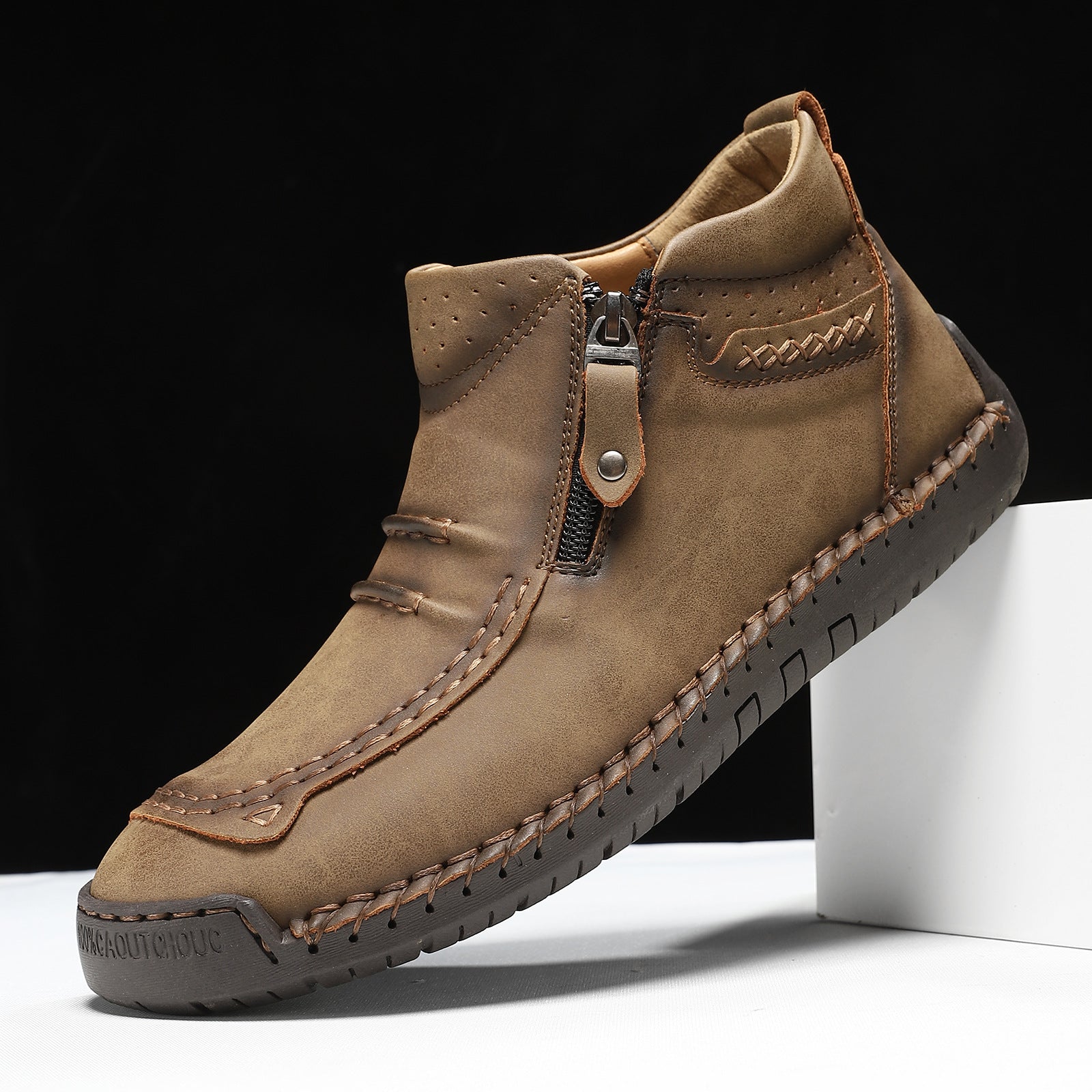 Herren modische Stiefel mit praktischem Reißverschluss R&B