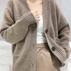 Damen Strickjacke im lässigen Oversized-Stil R&B