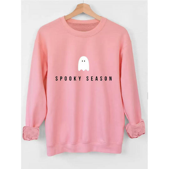 Damen Sweatshirt mit lässigem Gruselmotiv und weichem Innenfleece R&B