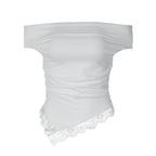 Damen Charmantes Off-Shoulder Top R&B