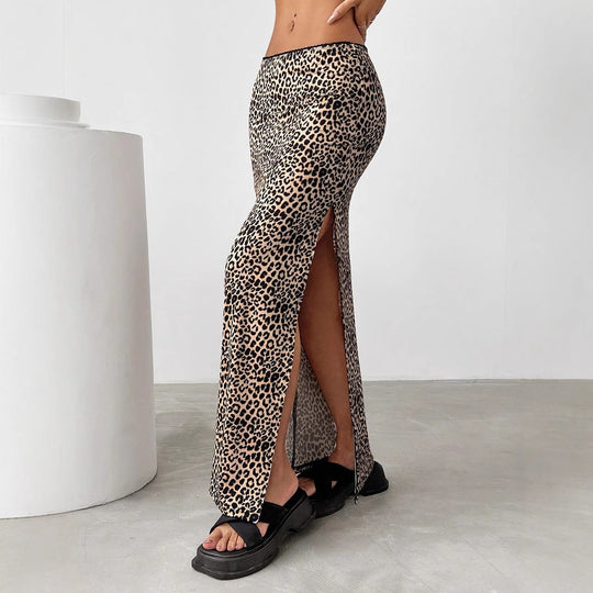 Damen Eleganter Maxirock mit hohem Schlitz R&B