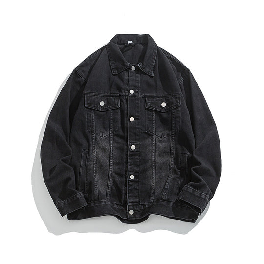Herren klassische Denim Jacke mit schmalem Schnitt R&B
