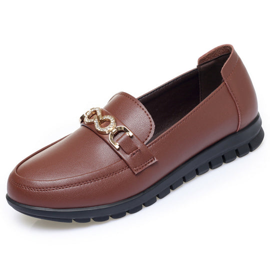Damen Mokassins mit modischem Kettendetail und bequemer Sohle R&B