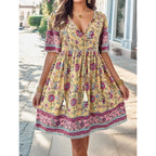 Damen Blühendes Sommerkleid mit Volant R&B