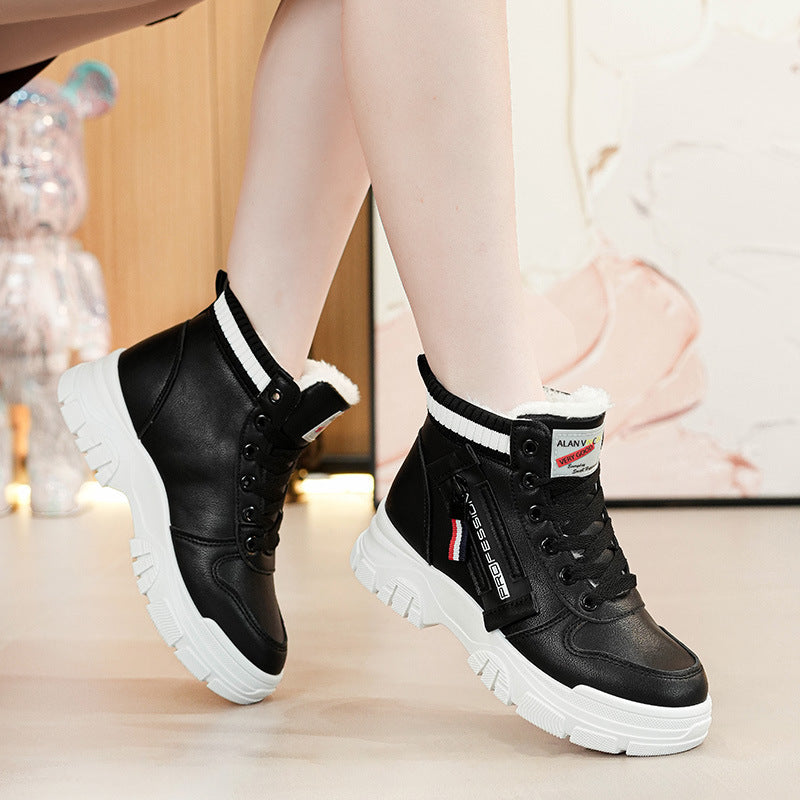 Damen modische Winterstiefel mit kuscheligem Innenfutter und robustem Profil R&B