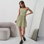 Damen sommerliches Wickelkleid R&B