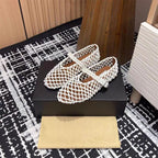 Damen Elegante Netzschuhe mit modischem Riemendesign