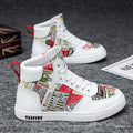 Herren Modische High-Top Sneakers mit einzigartigem Grafikdesign
