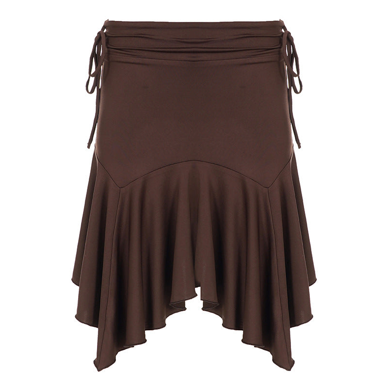 Damen Schwimmrock mit modischem Volant und verstellbarem Taillenband R&B