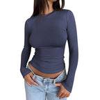 Damen Langarmshirt mit körperbetontem Schnitt R&B