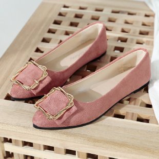 Damen Ballerinas mit eleganter Schmuckschließe R&B