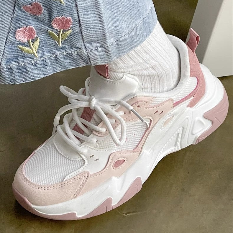 Damen Sportliche Chunky Sneaker mit atmungsaktivem Mesh und bequemer Dämpfung R&B