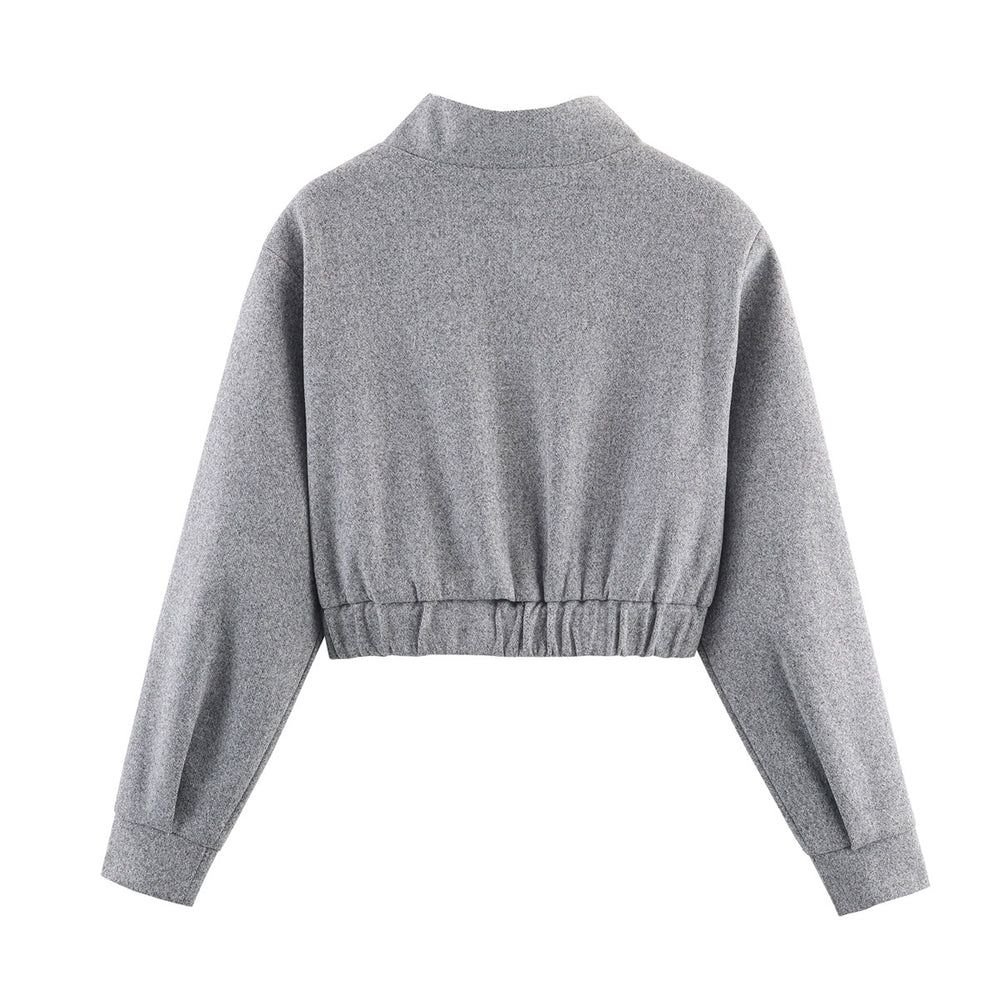 Damen cropped Wolljacke R&B