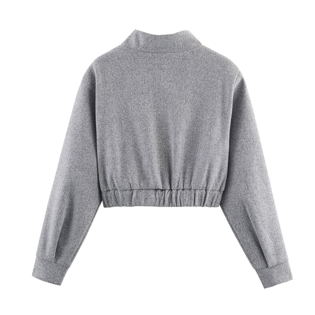 Damen cropped Wolljacke R&B