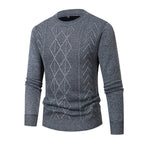 Herren Pullover mit strukturiertem Zopfmuster