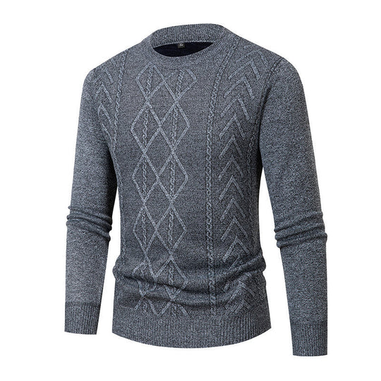 Herren Pullover mit strukturiertem Zopfmuster R&B