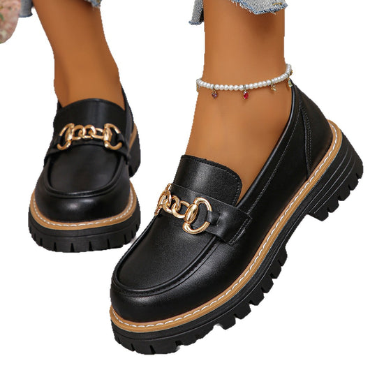 Damen modische Slipper mit auffälligem Ketten-Detail R&B