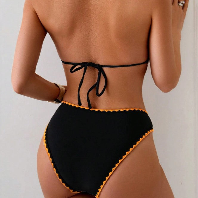 Damen Triangel-Bikini mit Floral-Print und attraktiven Rüschendetails R&B