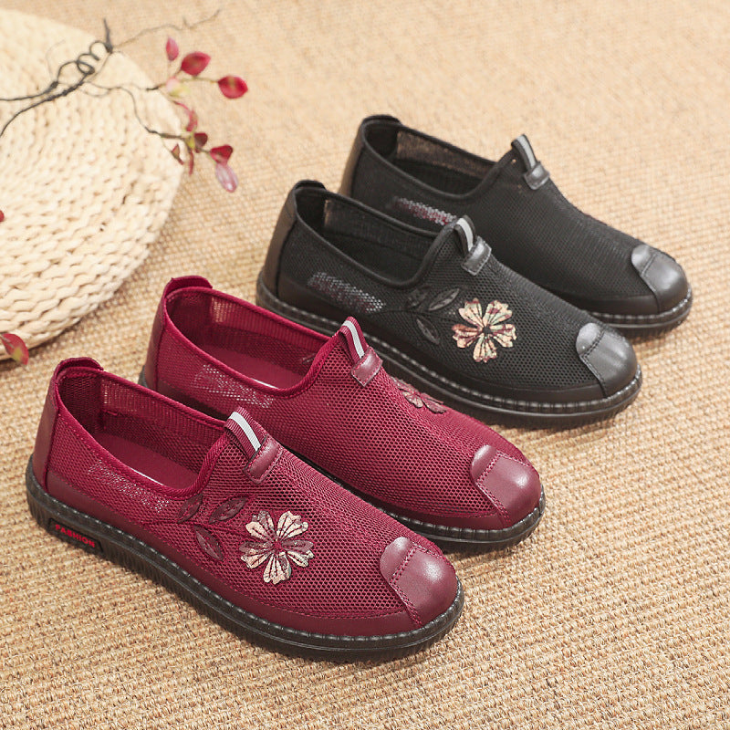 Damen Atmungsaktive Freizeitschuhe mit floralem Design