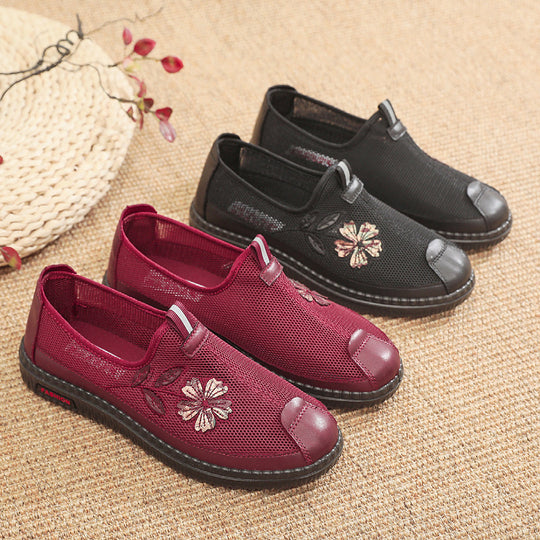 Damen Atmungsaktive Freizeitschuhe mit floralem Design R&B