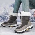 Damen isolierte Winterstiefel mit wärmendem Innenfutter und rutschfester Sohle R&B