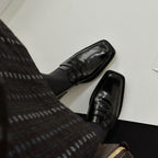 Damen elegante Loafers mit hochwertiger Lederoberfläche und modischem Design