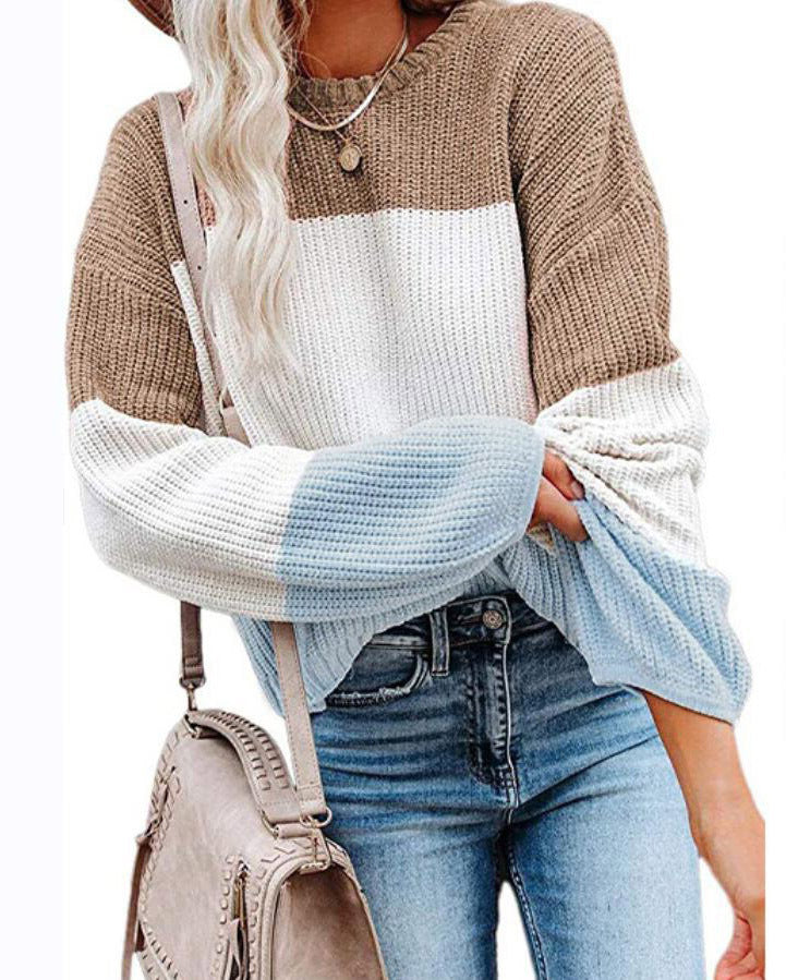 Damen lässiger Strickpullover R&B