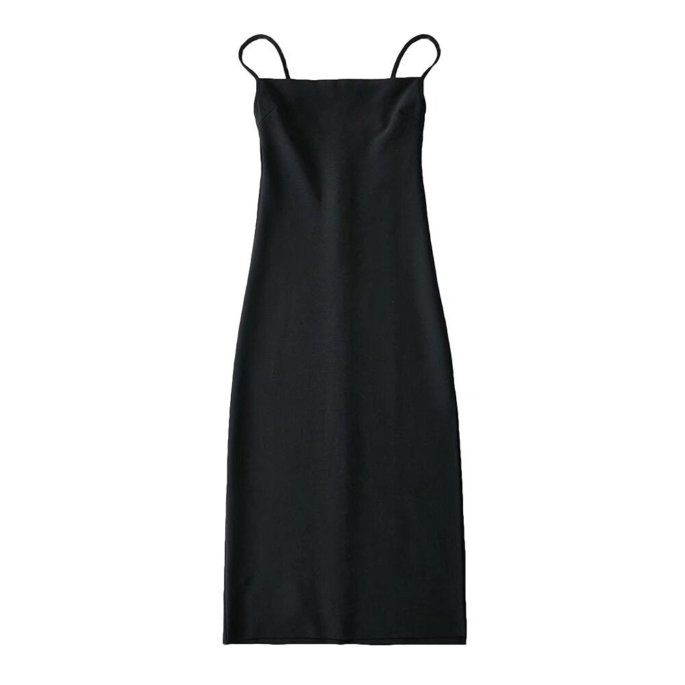 Damen langes Abendkleid mit elegantem Schlitz R&B
