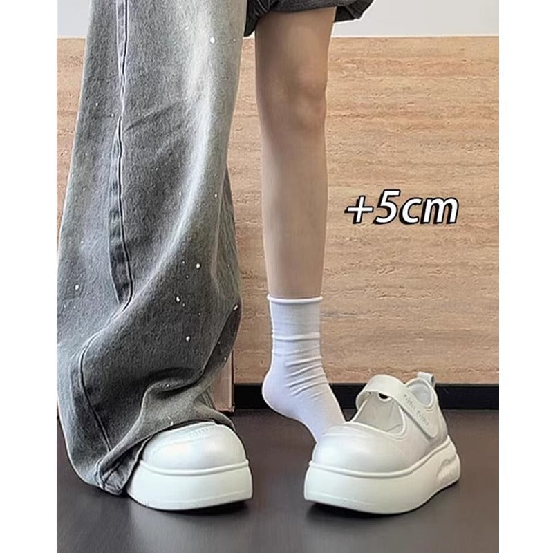 Damen Sportliche Plateau-Sneaker mit verstellbarem Klettverschluss und stylischem Obermaterial R&B