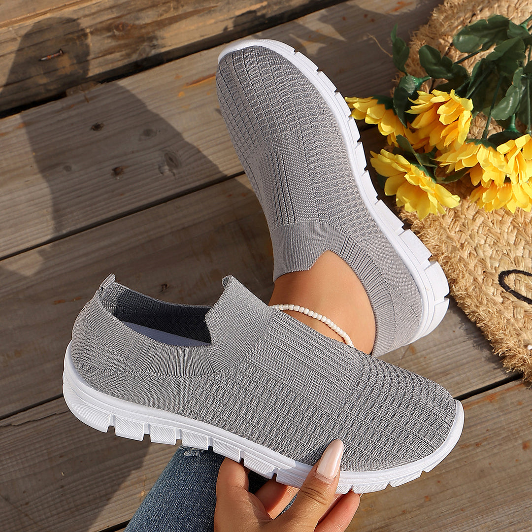 Damen Bequeme Slip-On Sneakers mit atmungsaktivem Obermaterial R&B