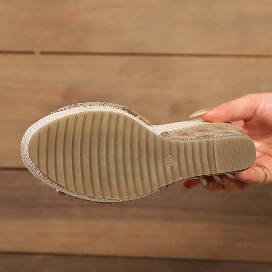 Damen Wedge-Pantoletten mit raffiniertem Obermaterial und komfortabler Sohle R&B